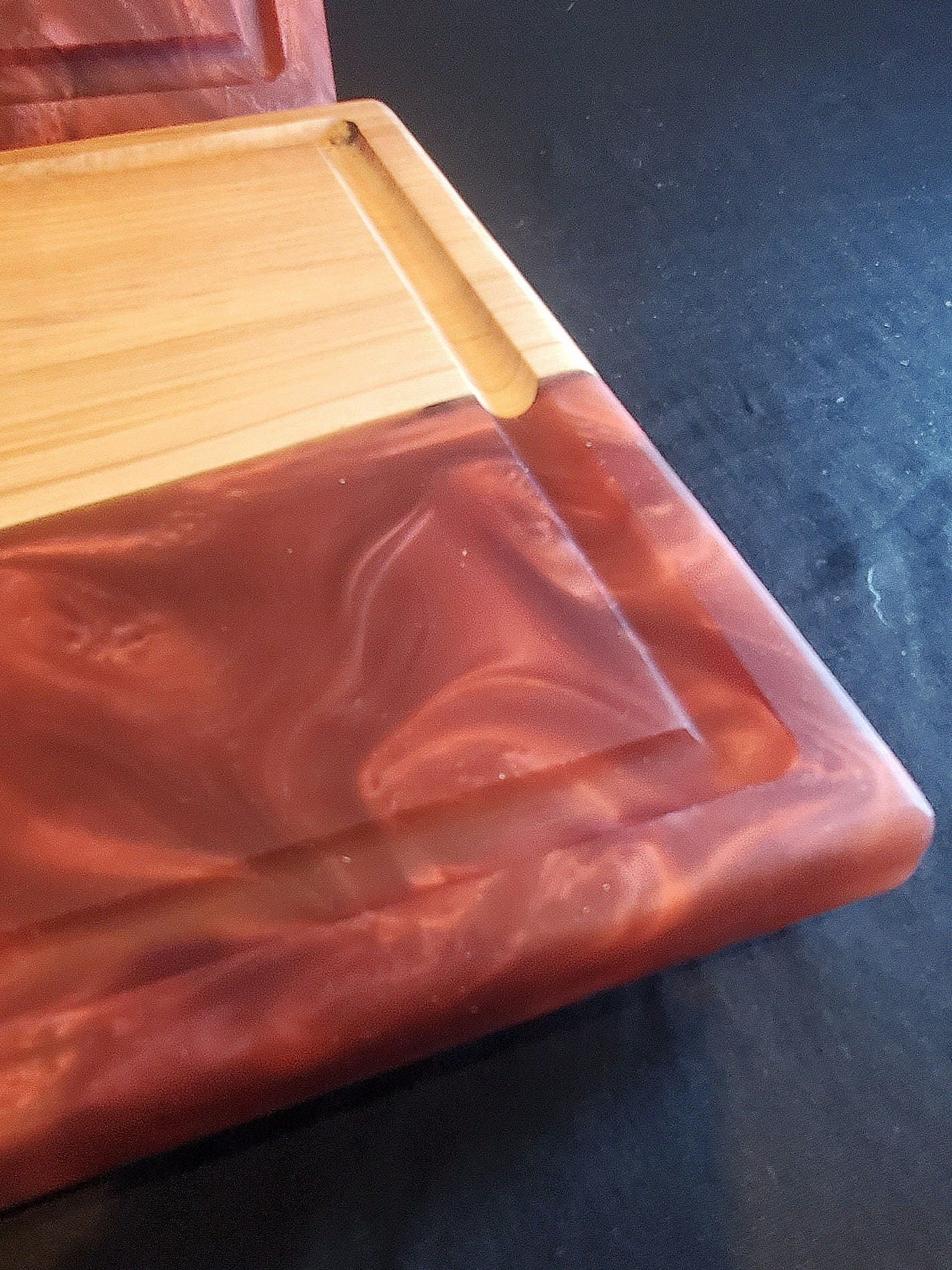 Custom Made Charcuterie Board, Epoxy and Hard Maple Serving Board, Rectangle Resin Serving Plate, Handmade Serving Tray, Unique