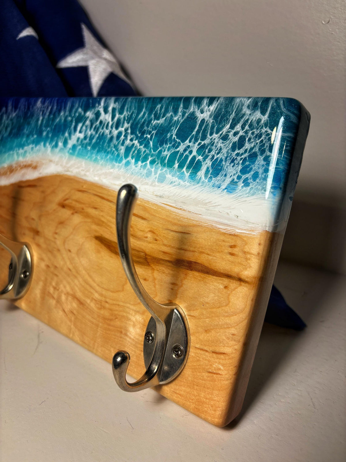 Ocean Wave Coat Rack — Classic Wood — photo 1