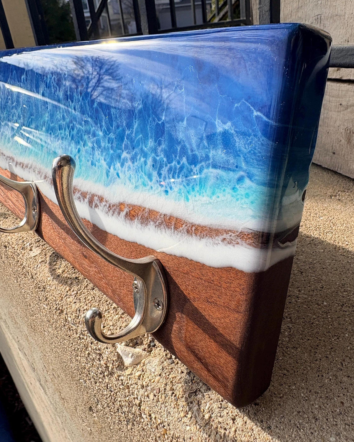 Ocean Wave Coat Rack — Black Walnut — photo 2