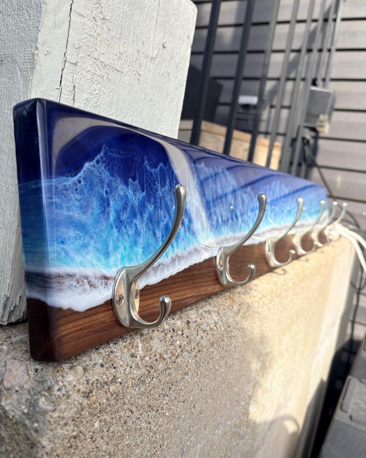 Ocean Wave Coat Rack — Black Walnut — photo 3
