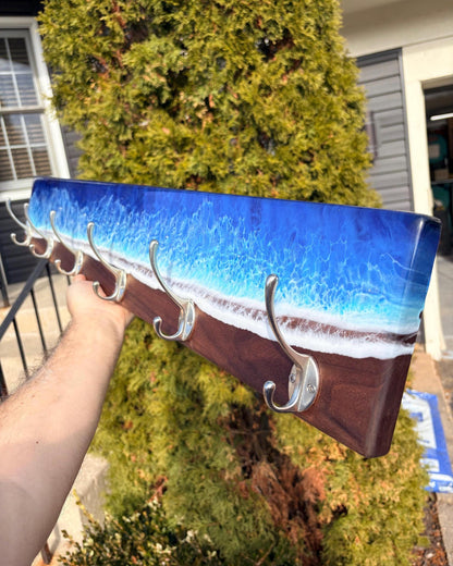 Ocean Wave Coat Rack — Black Walnut — photo 4
