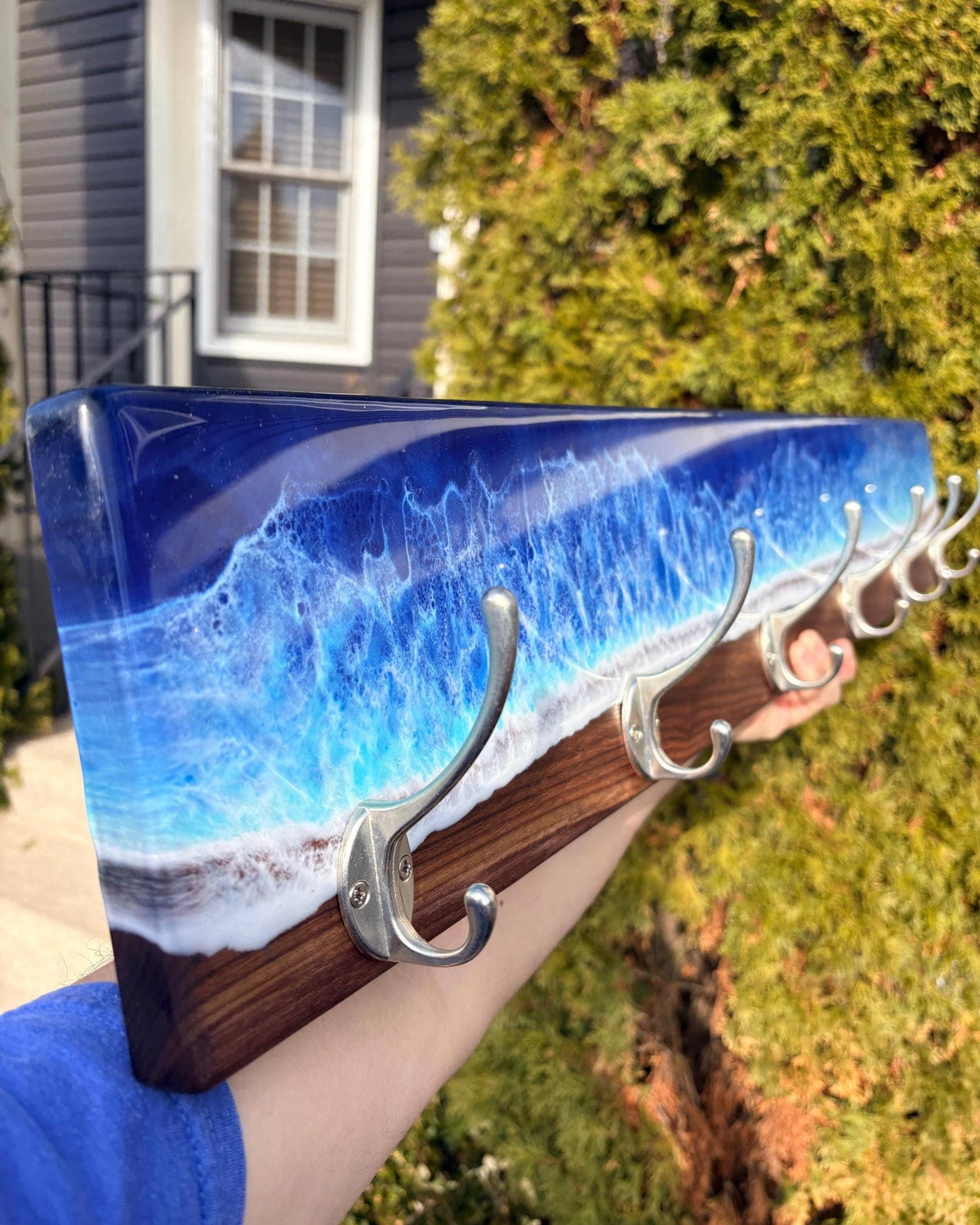 Ocean Wave Coat Rack — Black Walnut — photo 5